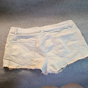 Forever 21 boots shorts light blue